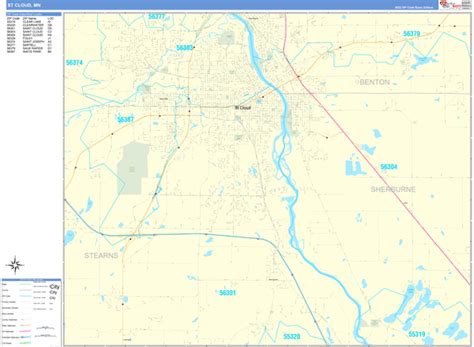 Digital Maps of St. Cloud Minnesota - marketmaps.com