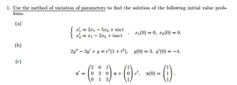 Image result for Variation of Parameters Solved Examples