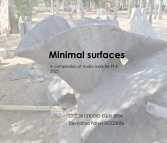 Minimal Surfaces (Soap Bubble and TPMS) | CEPT - Portfolio