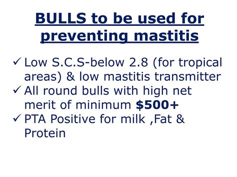 Prevent Mastitis through Genetics_Malik Omar_UHB_Workshop_2018 | PPTX