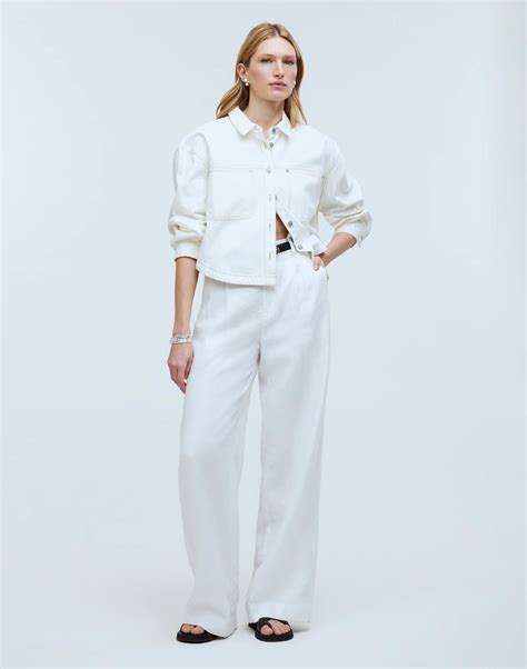 The Tall Harlow Wide-Leg Pant in 100% Linen | Madewell