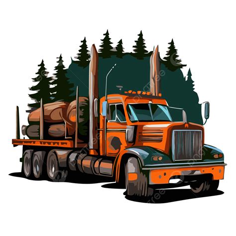 Log Truck Clip Art