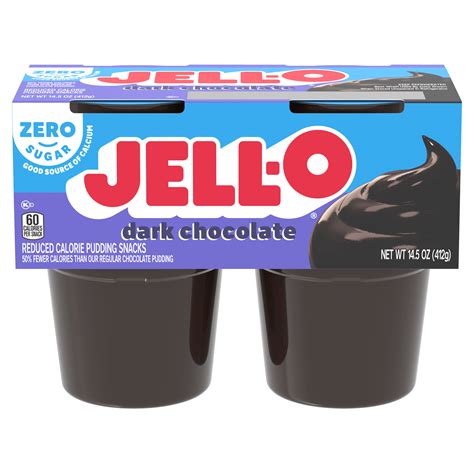 Zero Sugar Chocolate Vanilla Swirls Pudding Snack Cups | Jell-O ...