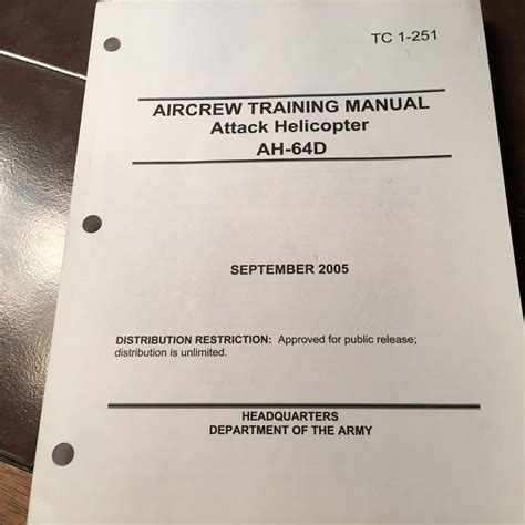 Boeing AH-64 Apache Helicopter Aircrew Training Manual. – G's Plane Stuff