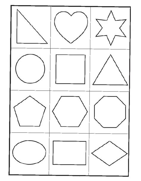 Shape Coloring Pages Pdf