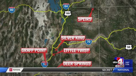 A look at the biggest and newest wildfires in Utah – ABC4 Utah