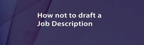 How not to draft a Job Description - Han Digital