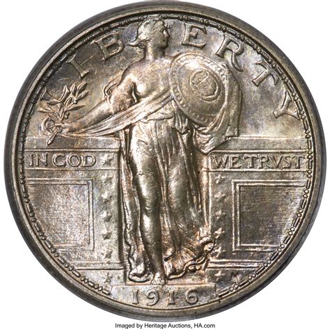 1916 25C MS63 Full Head PCGS.... Standing Liberty Quarters | Lot #3049 ...