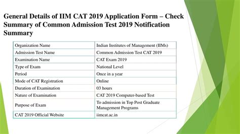 PPT - CAT 2019 Application Form - Common Admission Test CAT ...