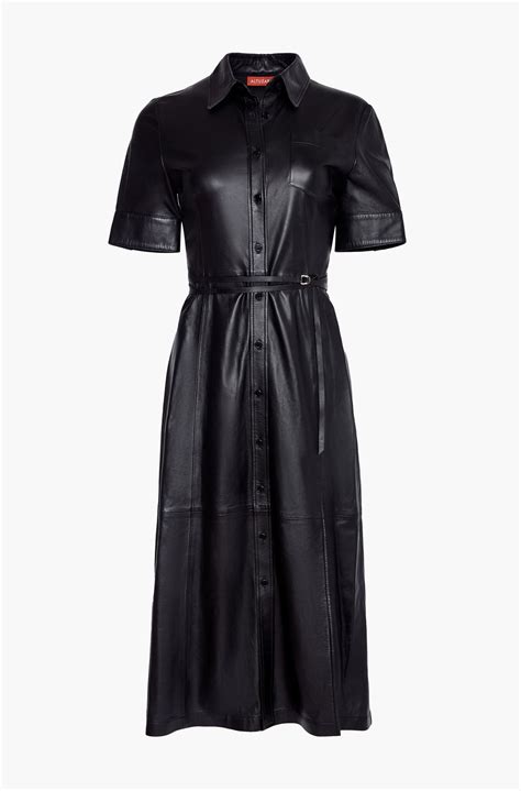 Altuzarra Kiera Dress in Black Leather