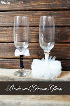 Craft Ideas For Weddings by Wedding Crafts Diy And Groom Glasses Darice Craft Ideas For Weddings