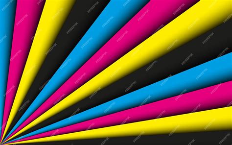 Premium Vector | Cmyk abstract background vector illustration of four ...