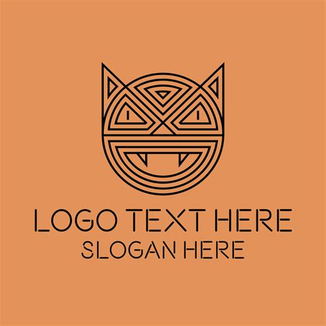 Feline Cat Mask Logo | BrandCrowd Logo Maker | BrandCrowd