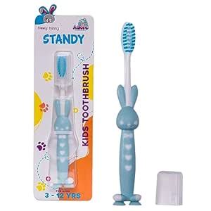 Adore Standy Kids Toothbrush with Soft Bristles and Safety (Pack of 1 ...