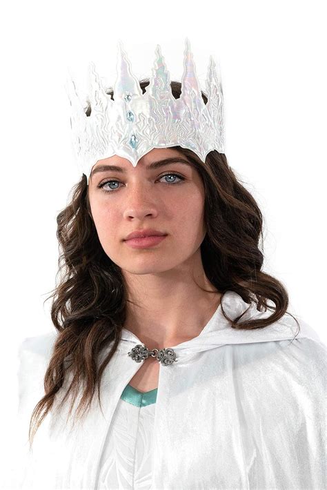 Buy Adult Adjustable Soft Princess and Queen Crowns (Ice Queen White ...