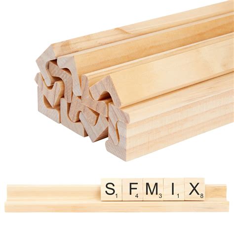 Amazon.com: Bright Creations 12 Pack Wooden Letter Racks for Scrabble ...