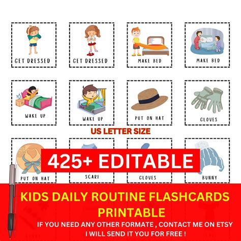 Daily Routine FlashCards 的图像结果