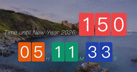 2025 New Year Beautiful Flip Countdown