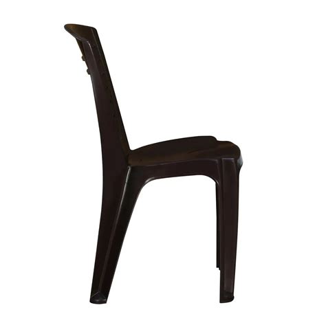 Nilkamal CHR4025 Plastic Armless Chair (Weather Brown) – Velan Store