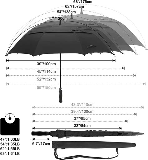 What Is The Standard Size Of A Golf Umbrella at Jackson Nicolle blog