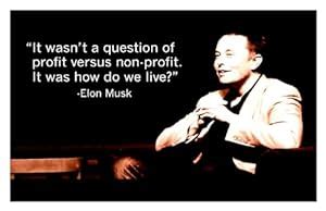 HK PRINTS Elon Musk Motivational Quotes Wall Poster for Room (12x18 ...
