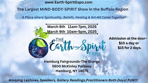 The Earth-Spirit Expo Winter2025, The Fairgrounds, 5600 McKinley ...