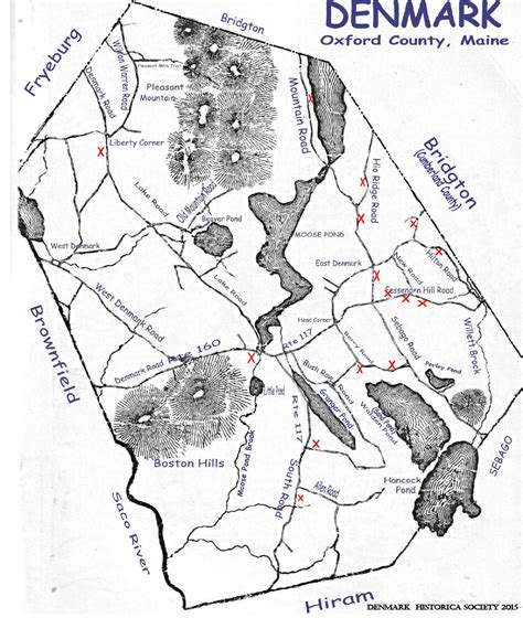 Map Of Denmark Maine
