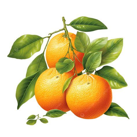 Ripe Oranges On A Branch With Green Leaves For Citrus Fruit ...