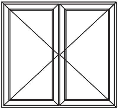 uPVC French Windows, Manufactures in India | Cora Windows