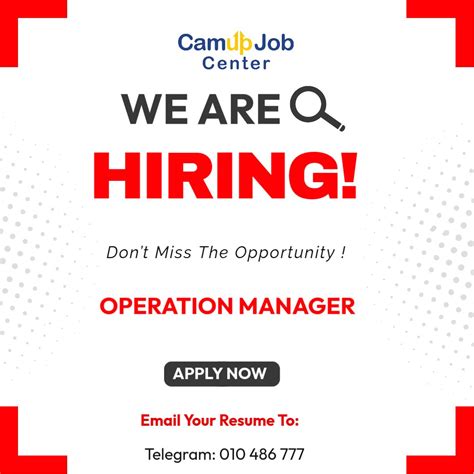 Hiring: Operation Manager Industry: Waste Management Salary: $2,000+ Requirements: » Education ...
