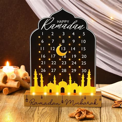Amazon.com: Yuntau Ramadan Advent Calendar 2025 Acrylic Ramadan ...