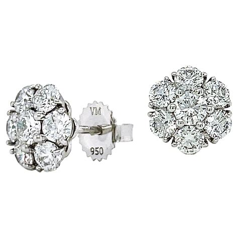 Diamond Cluster Earring Cuffs For Sale at 1stDibs