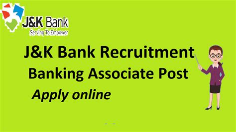 JK Bank Recruitment 2018 || Apply for Banking Associate Post