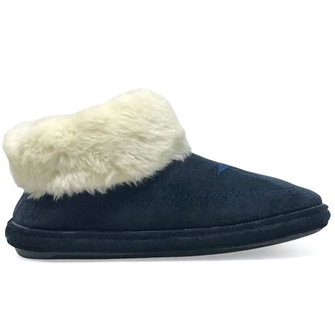 Womens Slipper Boots Hard Sole Fur Lined Warm Ladies Winter Indoor ...