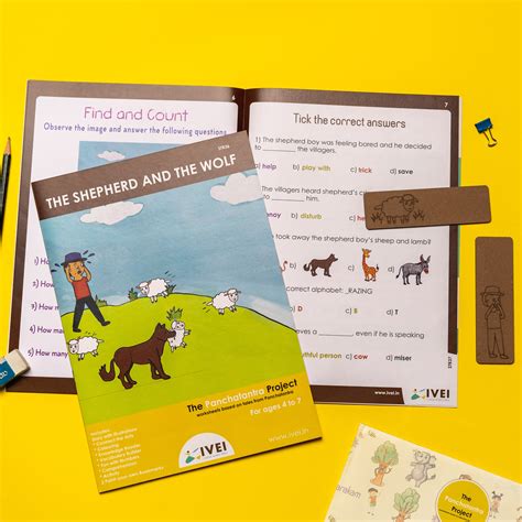 IVEI The Shepherd and the Wolf - Workbook and 2 DIY Bookmarks - 4 to 7 ...