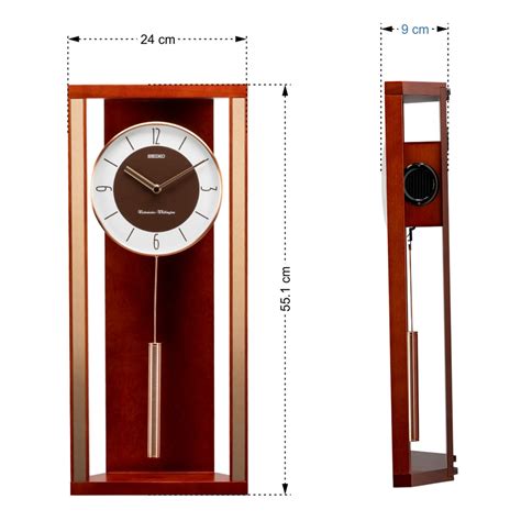 QXH068Z Modern Pendulum Wall Clock for Home – SEIKO CLOCKS INDIA