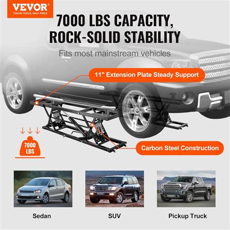 VEVOR Portable Car Lift, 7,000 LBS Capacity, 26.8 India | Ubuy