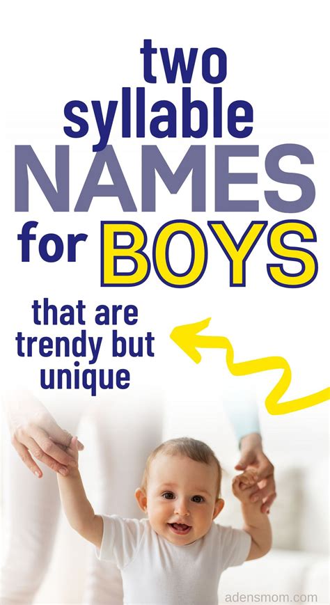 113 two syllable boy names for modern little dudes 2023 – Artofit