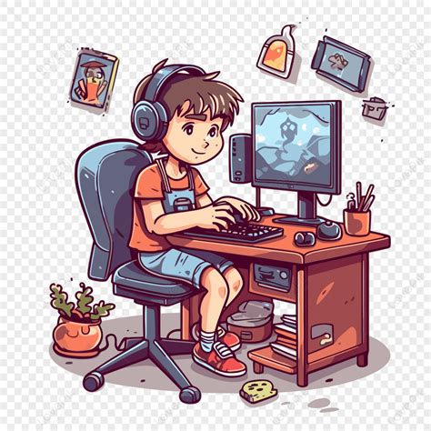 Play Computer Cartoon 的图像结果