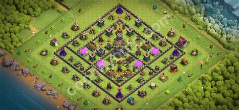 Farming Base TH9 Max Levels with Link - Town Hall Level 9 Base Copy ...