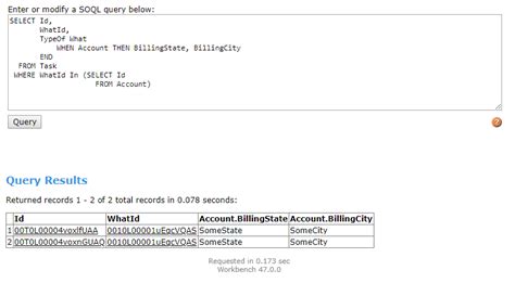 Image result for SOQL Query Using Workbench
