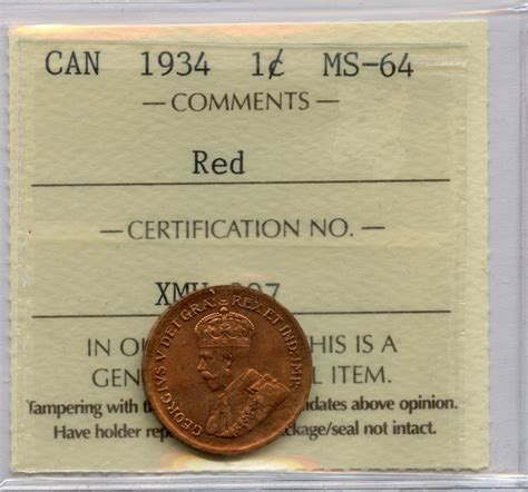 1934 One Cent - Geoffrey Bell Auctions