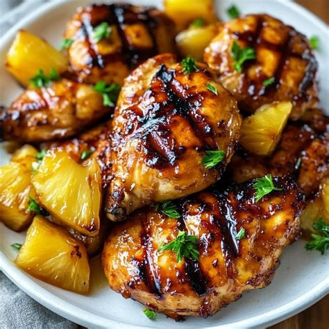 Honey Pineapple Grilled Chicken - Sweet & Juicy BBQ Recipe