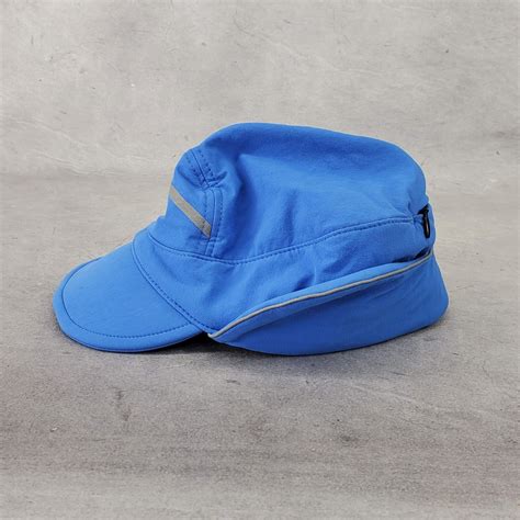 Vintage LL Bean Hat Cap Size Small Blue Polartec Trapper Hunting Ear ...