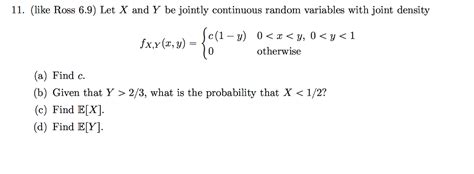 Image result for Jointly Continuous Random Variables