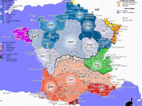 French Dialect Map 的图像结果