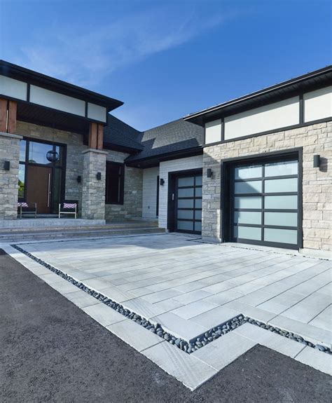 Blu 80 Smooth Pavers | Modern driveway, Driveway design, Paving design
