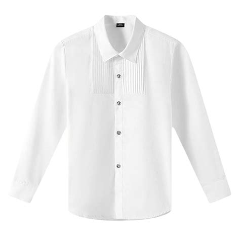 Kid Boys' Button Down Shirts Boys White Dress Shirt Boys Formal Outfit ...