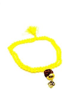 Raviour Lifestyle Mahadev Shiva Om Rudraksha Pendant With Yellow Hakik ...
