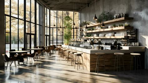 Rustic Coffee Shop Design 的图像结果